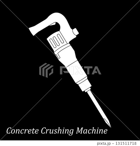 concrete crushing machine icon 131511718