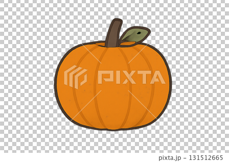 オレンジかぼちゃのイラスト / Orange Pumpkin Illustration 131512665