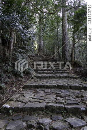 石の階段を登る 131513710
