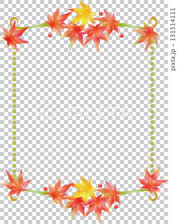 楓葉相框<裝飾邊框、裝飾框、秋天> 楓葉相框<裝飾邊框、裝飾框、秋天> 131514111