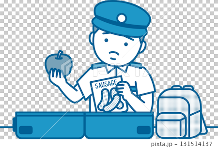 空港手荷物検査:禁止物発見 空港手荷物検査:禁止物発見 131514137