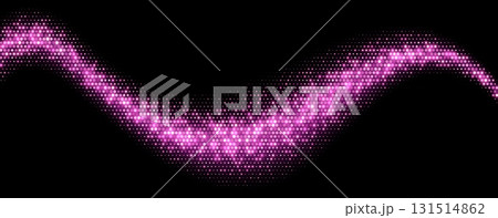 Pink halftone background, abstract glittering dots backdrop, disco texture design, shiny confetti banner. 131514862