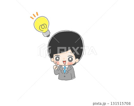 ひらめき　男性会社員 131515708