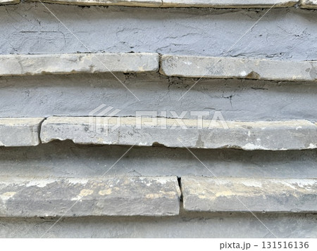 真素材: 築地塀（瓦壁イメージ） 131516136