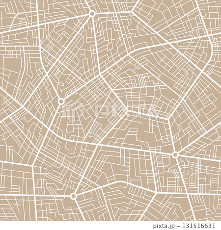 City plan pattern, town map with streets and roads 131516631