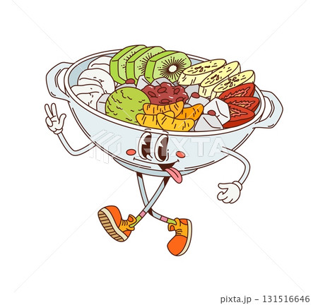 Cartoon groovy japanese anmitsu dessert character Cartoon groovy japanese anmitsu dessert character 131516646