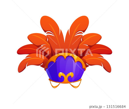 Brazil carnival party crown with bright feathers Brazil carnival party crown with bright feathers 131516684