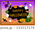 ハロウィンのかわいい手書き風イラスト素材 ハロウィンのかわいい手書き風イラスト素材 131517179