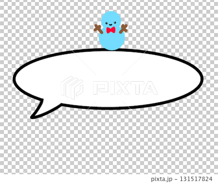 講話泡泡冬天雪人簡單 131517824