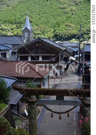 天草の崎津諏訪神社から見た景色 131517922