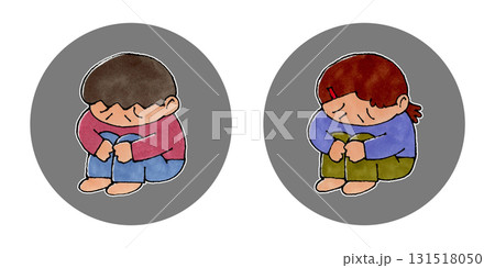 落ち込む子供 131518050