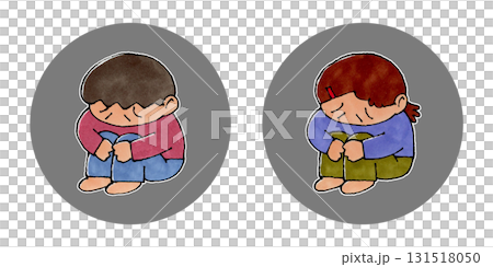 落ち込む子供 131518050