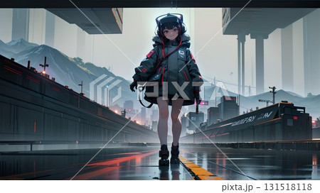 未来都市の女の子 131518118