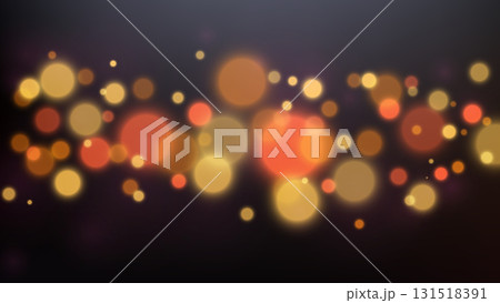 bokeh lights abstract background with golden blur festive illumination night celebration holiday atmosphere glowing circles soft amber sparkle twinkle elegant blurred decoration 131518391
