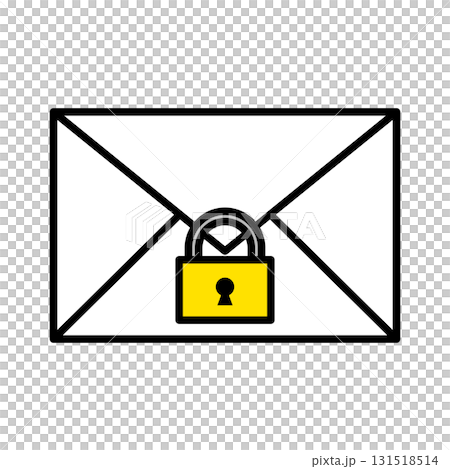 ロックされたメールのアイコン 131518514