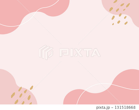 流体シェイプとあしらいのおしゃれなフレーム 4:3サイズ 流体シェイプとあしらいのおしゃれなフレーム 4:3サイズ 131518668