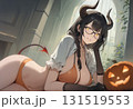 【ハロウィン】悪魔　デビル　女性キャラクターイラスト　（AI生成画像） 131519553