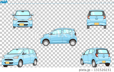 輕型汽車向量插圖集 131520231