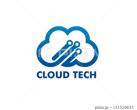 Cloud technology icon for data storage server service and computer tech software, vector emblem. Cloud icon for digital network system or information database app of internet online storage server Cloud technology icon for data storage server service and computer tech software, vector emblem. Cloud icon for digital network system or information database app of internet online storage server 131520637