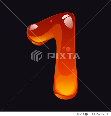 Sweet honey cartoon font digit 1 one. Yellow candy cartoon ABC type digit, sweet amber flow vector alphabet typeface figure. Liquid honey mathematics font number or math typeface numeral symbol Sweet honey cartoon font digit 1 one. Yellow candy cartoon ABC type digit, sweet amber flow vector alphabet typeface figure. Liquid honey mathematics font number or math typeface numeral symbol 131520703