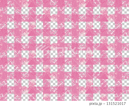 Coarse textured gingham check pattern in pink 131521017