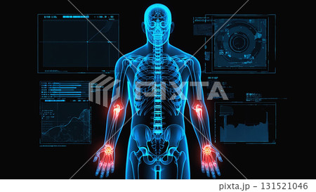 医療イラスト 手や腕の痛み 関節痛 医療イラスト 手や腕の痛み 関節痛 131521046