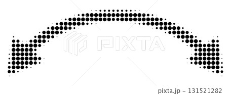 Round halftone double arrow 131521282