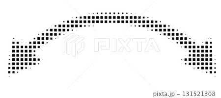 Square halftone double arrow 131521308