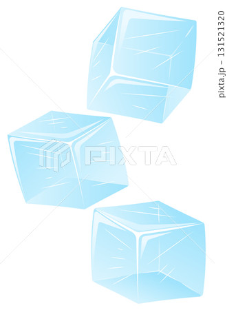 Three Blue Ice Cubes Three Blue Ice Cubes 131521320