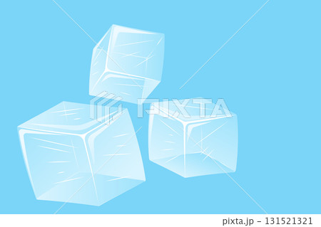 Three Blue Ice Cubes Three Blue Ice Cubes 131521321