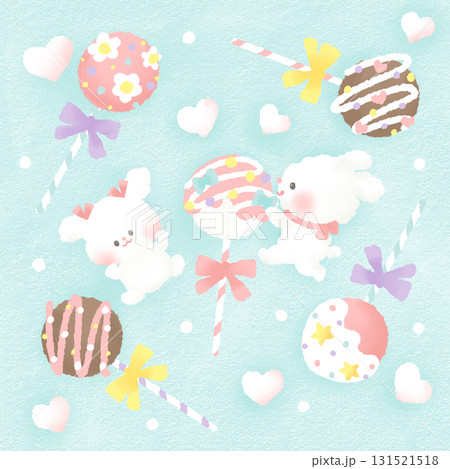 ロリポップ_お菓子_トイプードル_かわいい 131521518