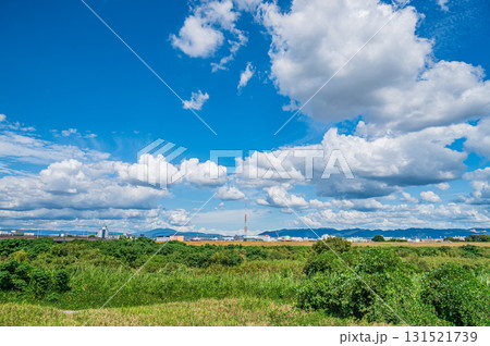 木津川風景　京都府八幡市 131521739