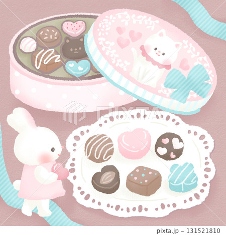 バレンタイン_缶入りチョコレート かわいい バレンタイン_缶入りチョコレート かわいい 131521810