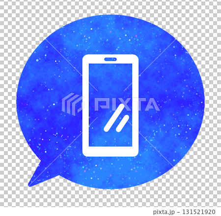 藍色星空|智慧型手機語音氣泡 131521920