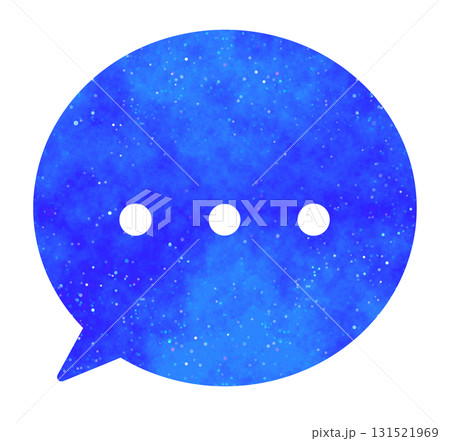 青い星空｜点々の吹き出し 131521969