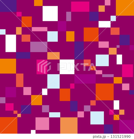 幾何学模様 四角形 赤紫 幾何学模様 四角形 赤紫 131521990
