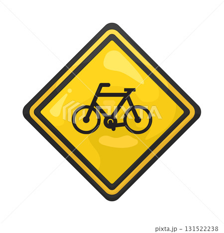 Illustration of bike lane sign Illustration of bike lane sign 131522238