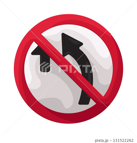 Illustration of overtaking prohibited sign Illustration of overtaking prohibited sign 131522262