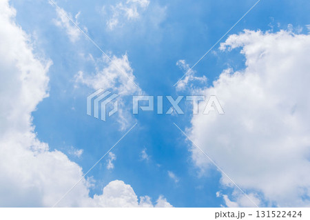 夏の空　夏山から見る青空と雲66 131522424