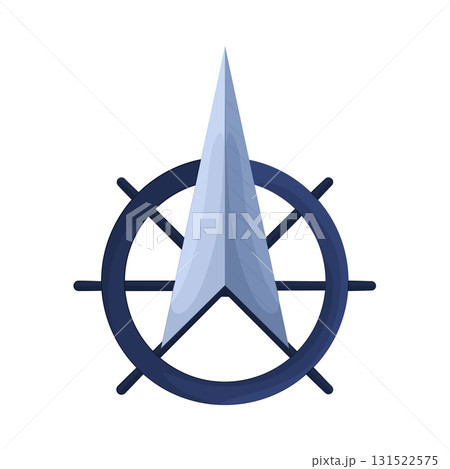 Illustration of north arrow Illustration of north arrow 131522575