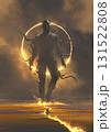 Warrior Confronts the Unraveling Titan 131522808