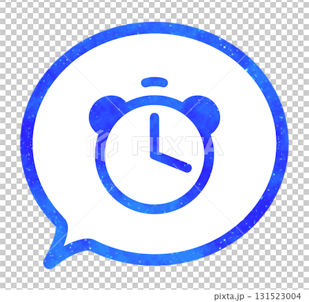 Blue starry sky | Alarm clock speech bubble Blue starry sky | Alarm clock speech bubble 131523004