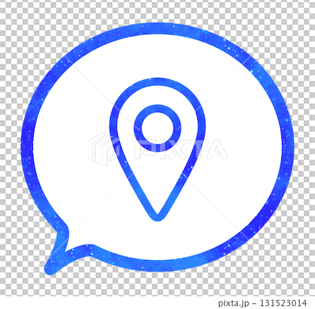 Blue starry sky | Map icon speech bubble Blue starry sky | Map icon speech bubble 131523014