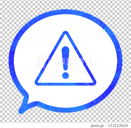藍色星空|警告標記語音氣泡 藍色星空|警告標記語音氣泡 131523029