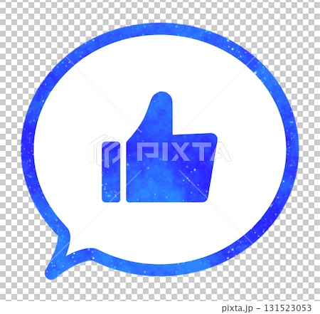 Blue starry sky | Good mark speech bubble Blue starry sky | Good mark speech bubble 131523053