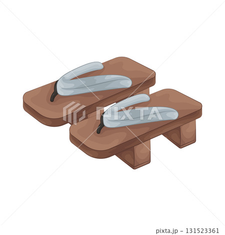 Illustration of geta Illustration of geta 131523361