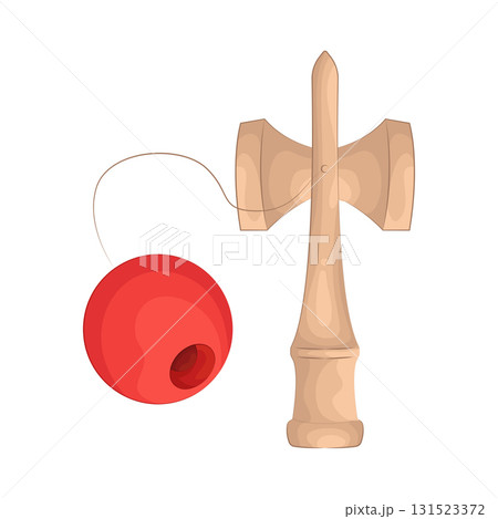 Illustration of kendama  131523372