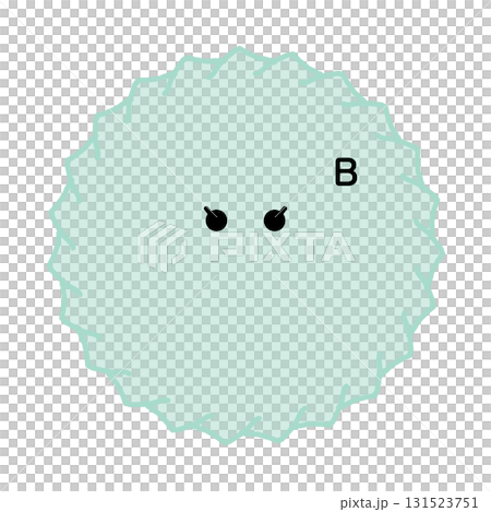 B cell character cute immune cell illustration 131523751