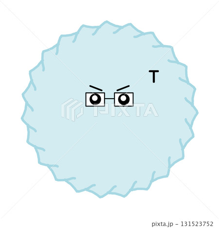 T細胞キャラクター かわいい免疫細胞イラスト 131523752