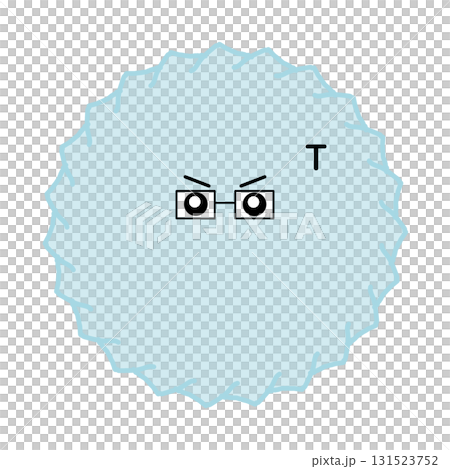 T細胞キャラクター かわいい免疫細胞イラスト 131523752